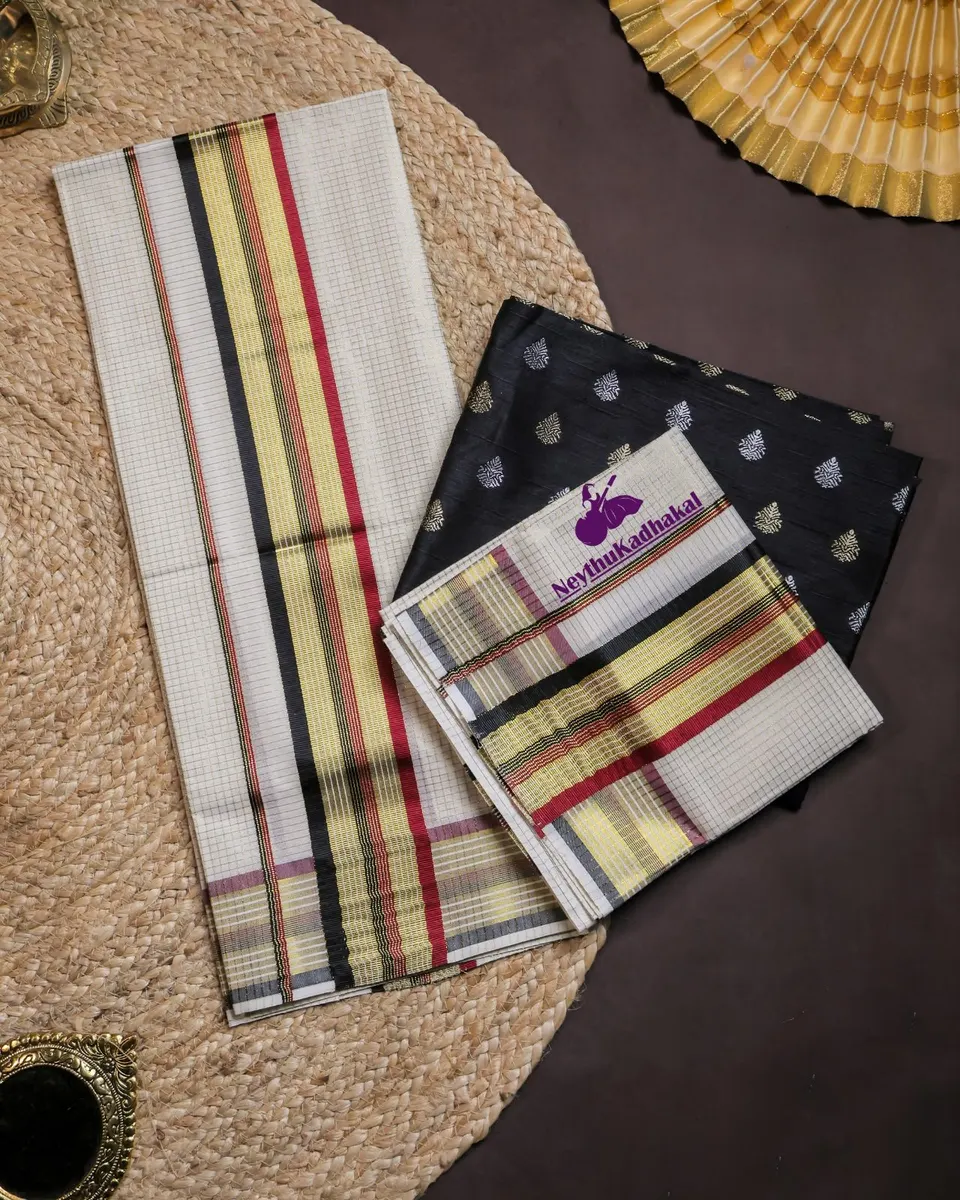 Black & Maroon - Micro Check pattern - SM thumbnail 3