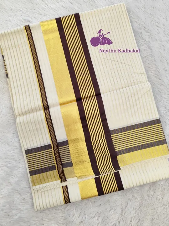 Indulekha - 4*4 Line Saree - Coffee Brown