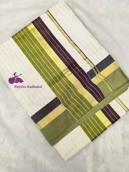 Bhoomika - Green & CoffeeBrown - 4*5 Kuri Line Saree TS