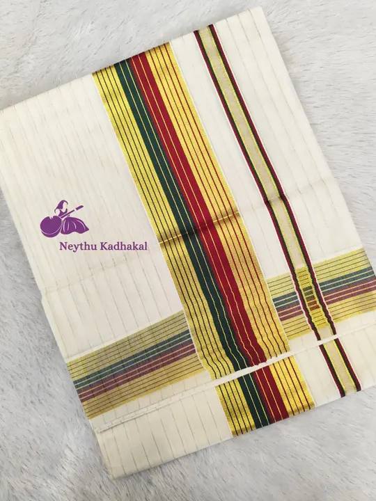 Devi - Green & Maroon - 4*5 Line Saree