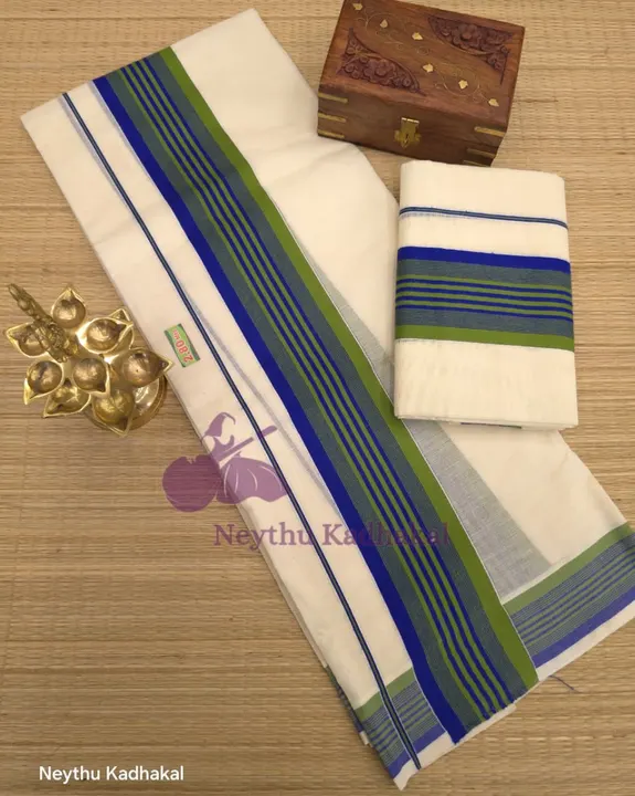 LimeGreen & Blue - Kattikara SM-Navaratri Special