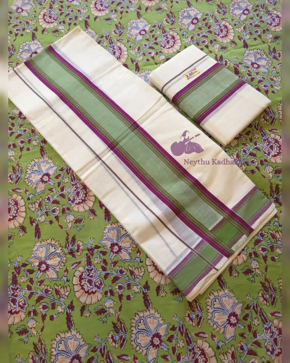Violet & Light Green - Manthikkara