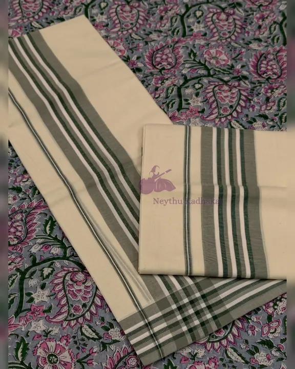 Chemandhikkara 3 inch - AshGray & Green Lines