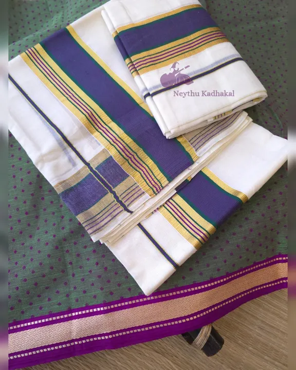 Violet With DarkBlue Border - Kara With Kasav