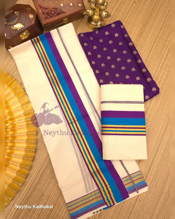 Sky Blue & Violet - Kara With Kasav
