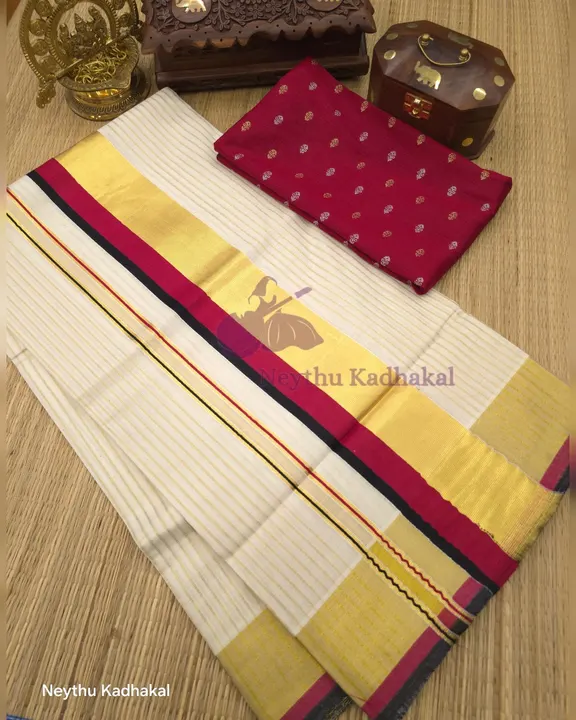 Golden Kasav With Red & Black - Kara With Kasav SS