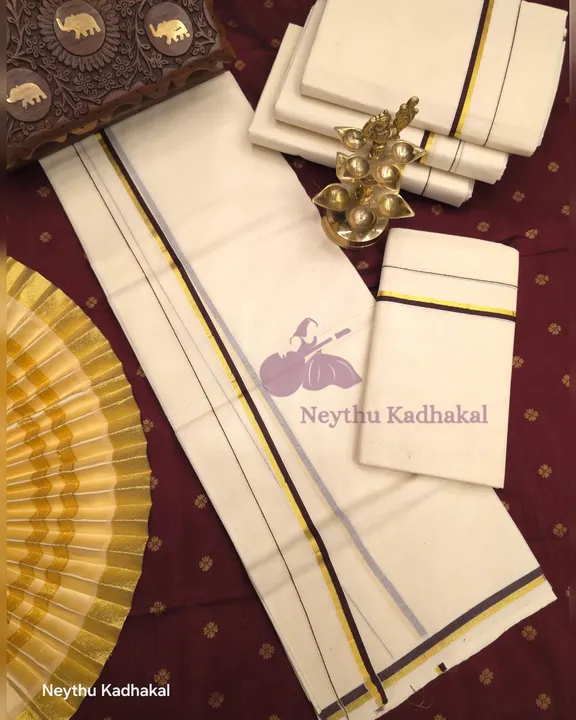 CoffeeBrown & Gold - Puliyilakara Premium SM