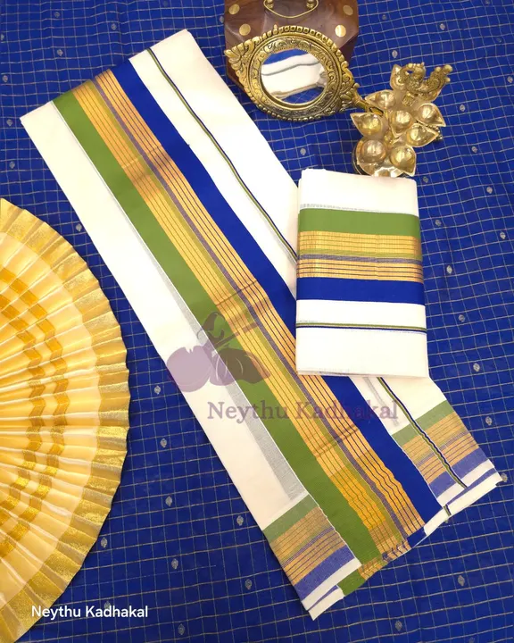 Green & RoyalBlue With Kasav Boldline - Kara With Kasav SM 