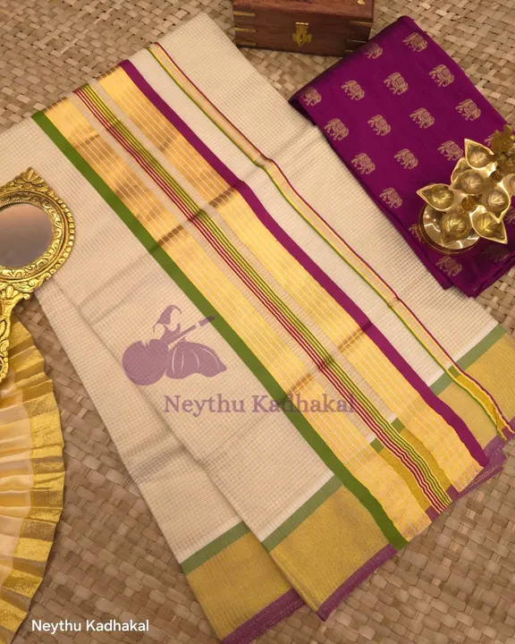 LightGreen & Purple - Premium Checked SS