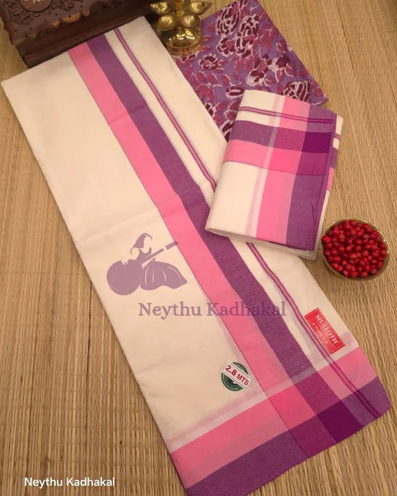 Violet & CoralPink - Premium Mulloth SM